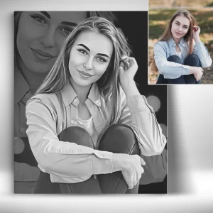 Fotoobraz s černobílým efektem